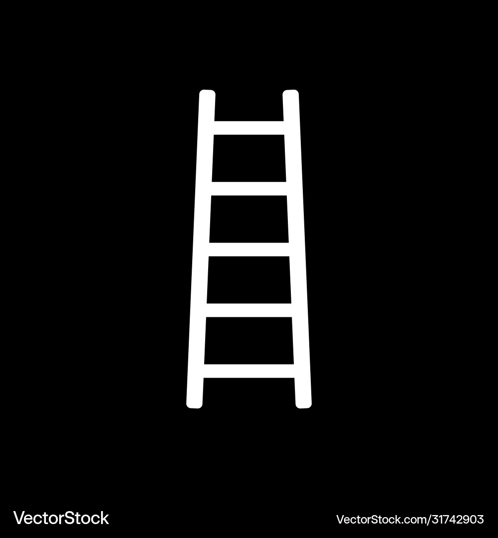 Ladder and background vector image