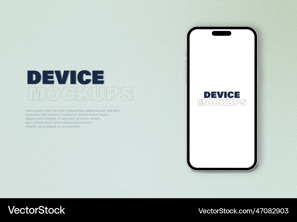 Smartphone fully editable file replaceable screen Smartphone fully editable file replaceable screen vector image
