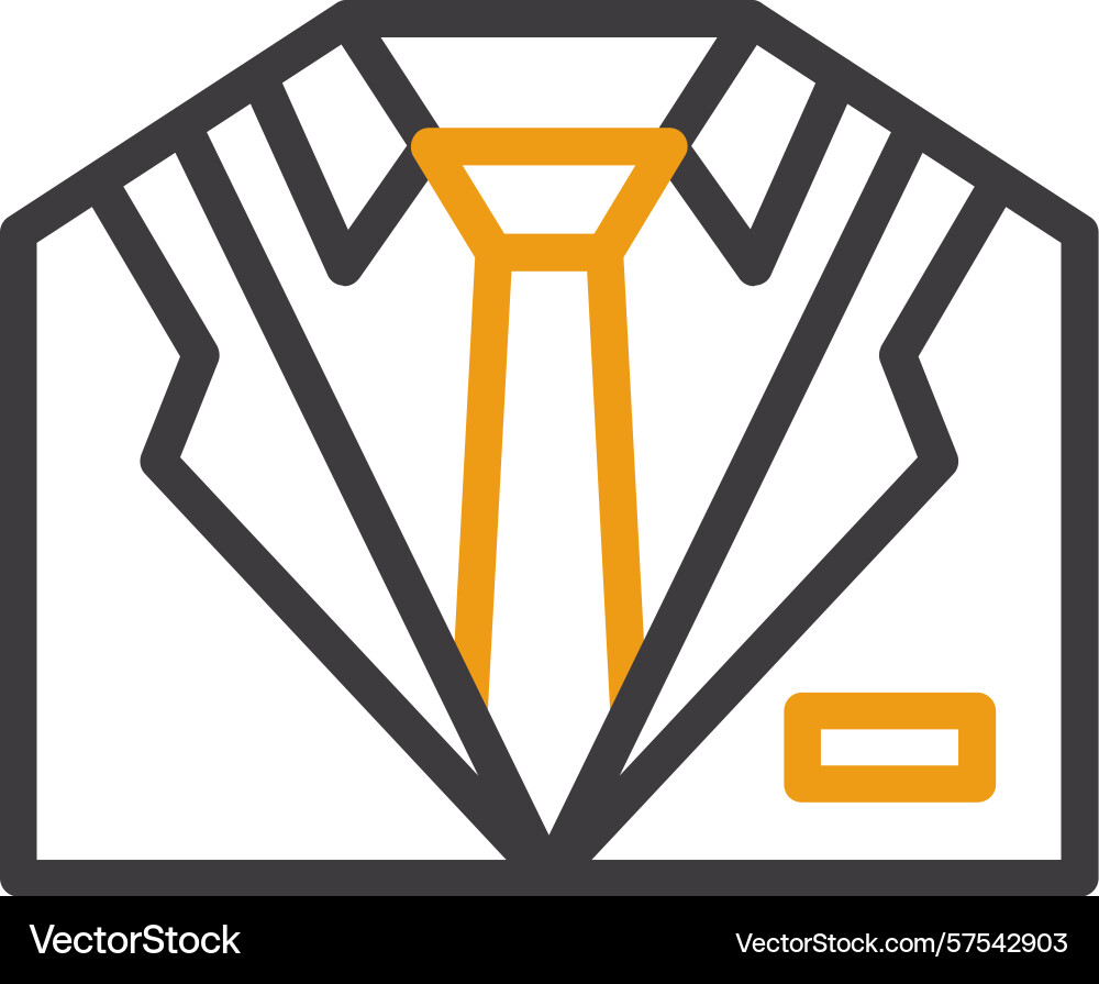 Tuxedo two color icon Vector Image