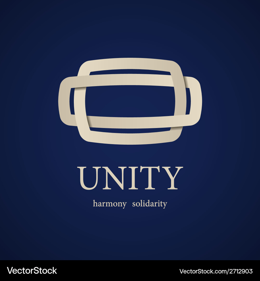 Unity symbol design template vector image