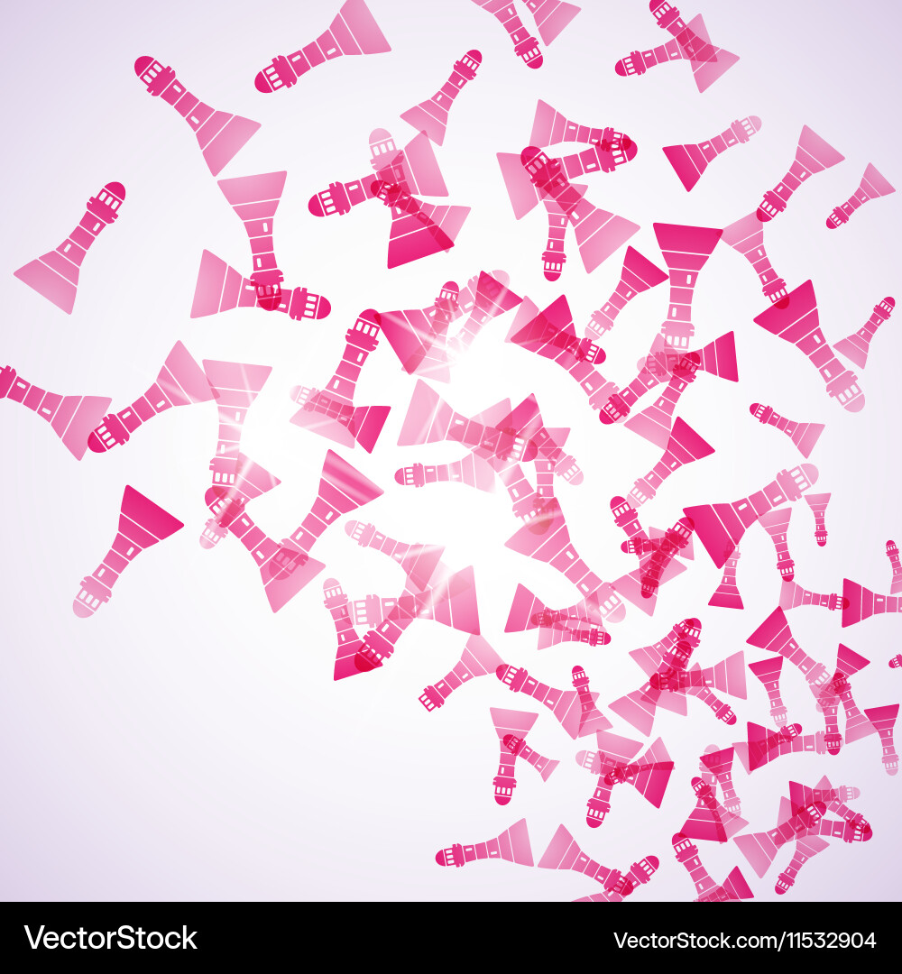 Abstract background lighthouse Vector Image