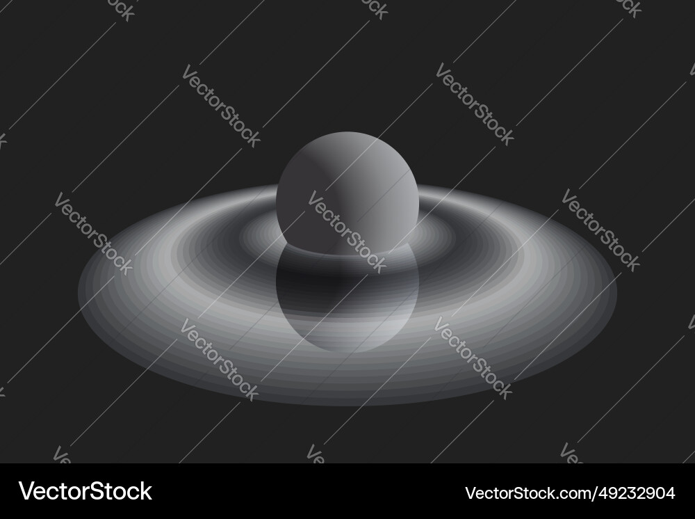 Abstract geometric background with concentric Vector Image