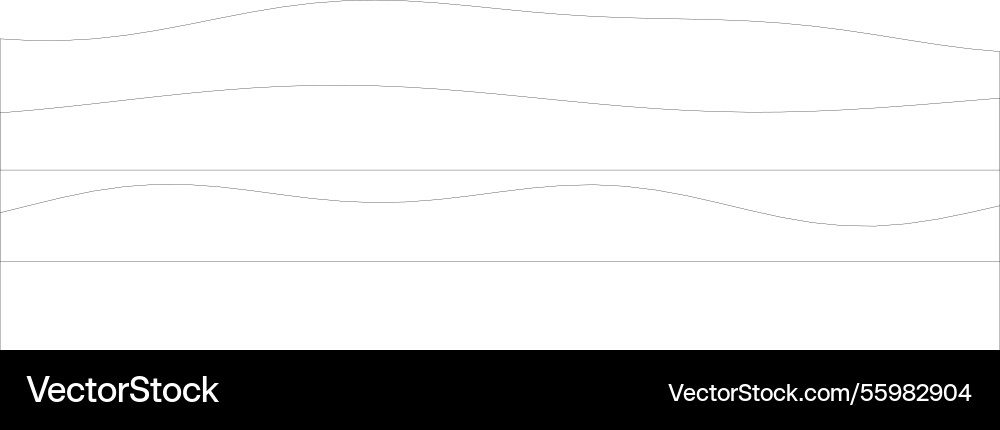 Abstract minimalist line art with curved flowing vector image