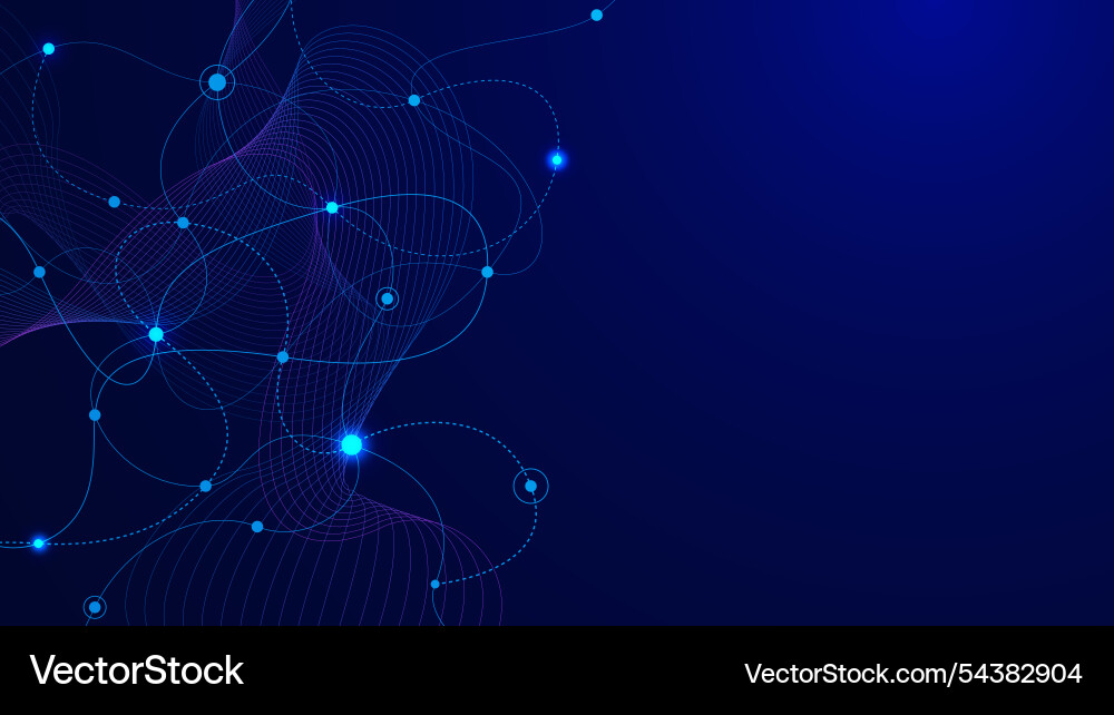 Abstract molecular structure with neural network Abstract molecular structure with neural network vector image