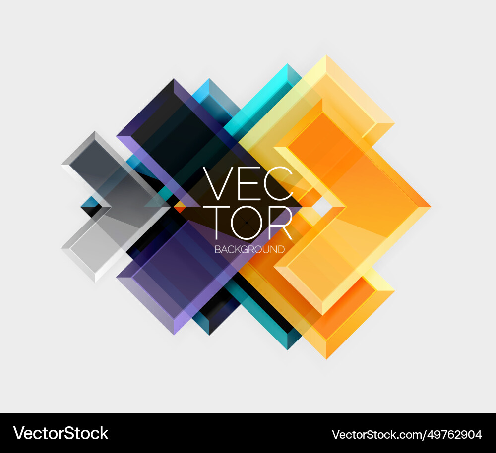 Arrow square geometric abstract background Arrow square geometric abstract background vector image