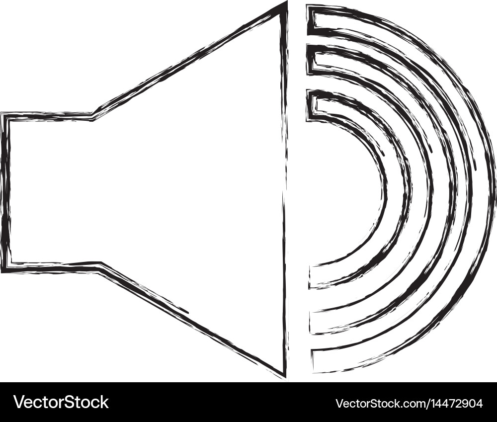 Audio speaker interface menu vector image
