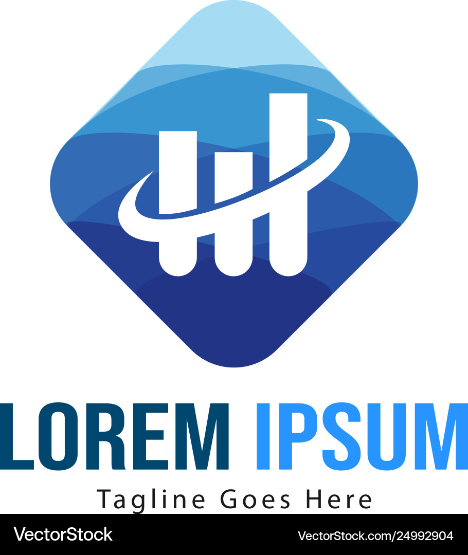 Chart logo template design with modern Chart logo template design with modern vector image