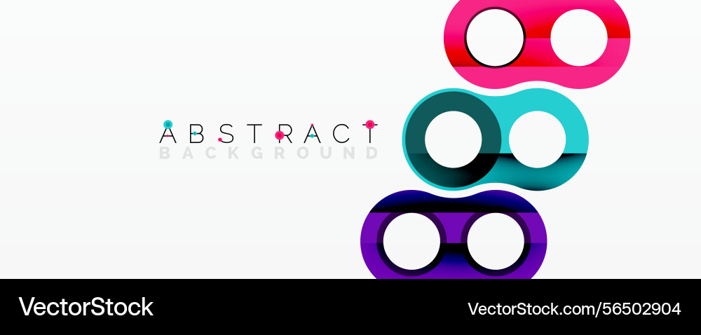 Colorful overlapping circles create dynamic Colorful overlapping circles create dynamic vector image