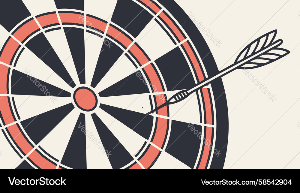 Dartboard Target Set Vector Image