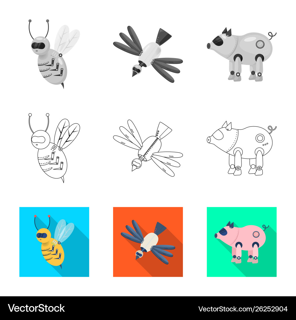Design toy and science sign set Design toy and science sign set vector image
