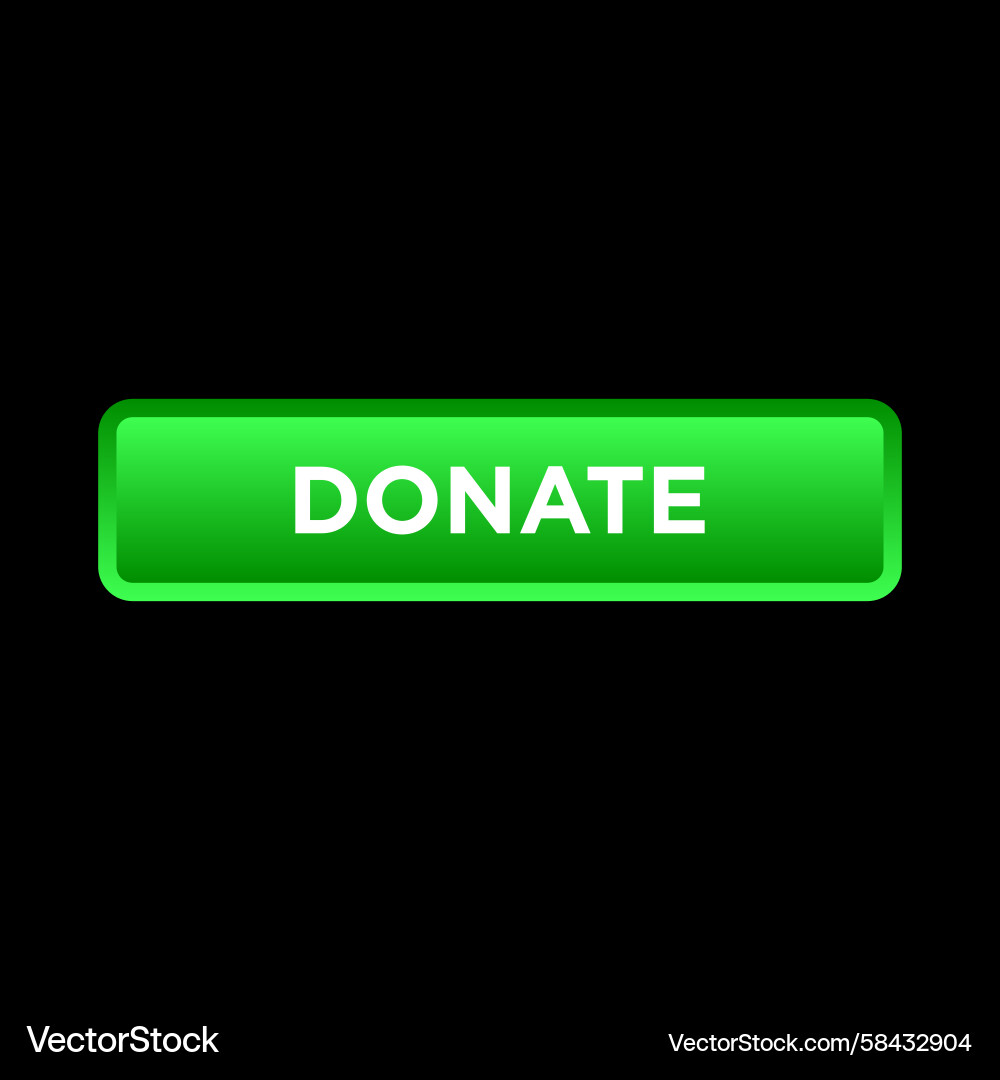 Donate Button Website Template Vector Image