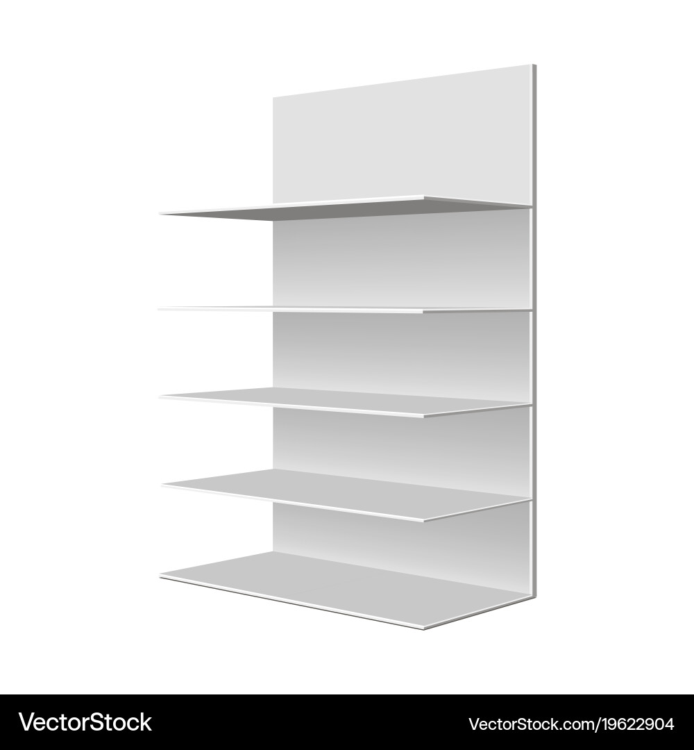 Empty showcase Vector Image