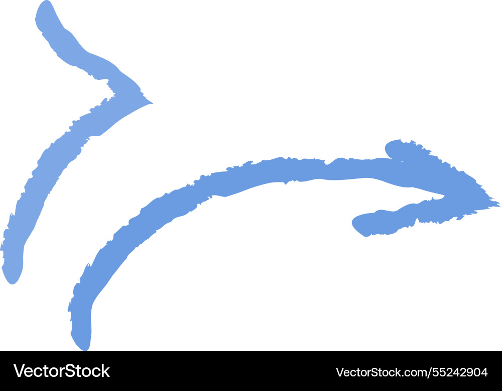 Hand gezeichneter Crayon abstrakter Pfeil Hand gezeichneter Crayon abstrakter Pfeil vektorbild