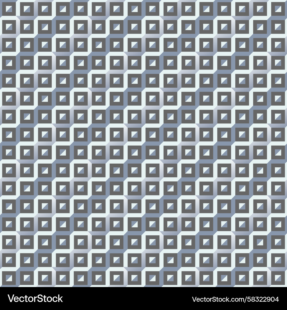 Isometric Geometric Gray Cube Pattern Vector Image