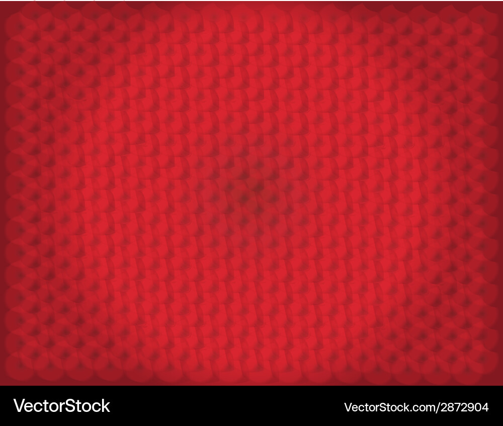 Red pattern background with circle light vector image