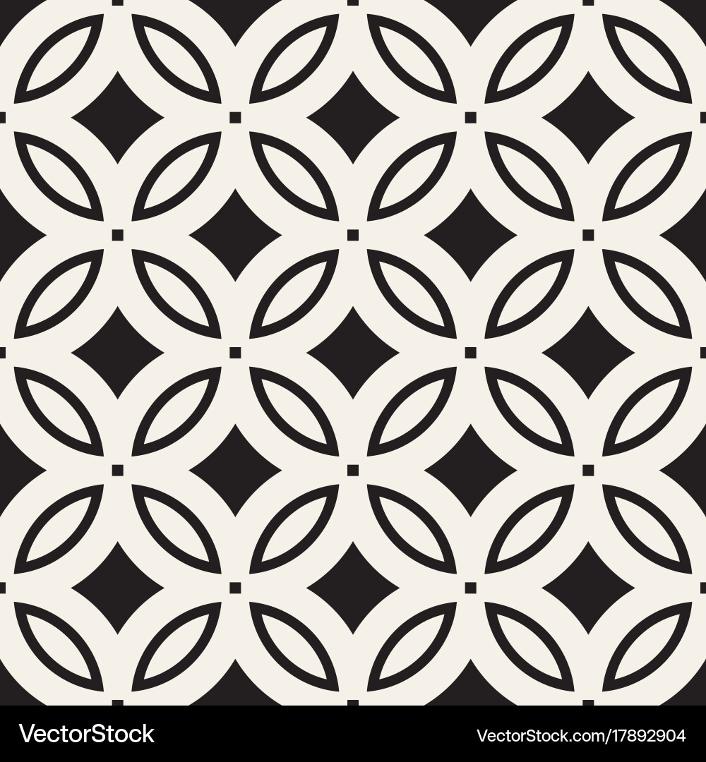 Rounded Geometric Lines Pattern vector image