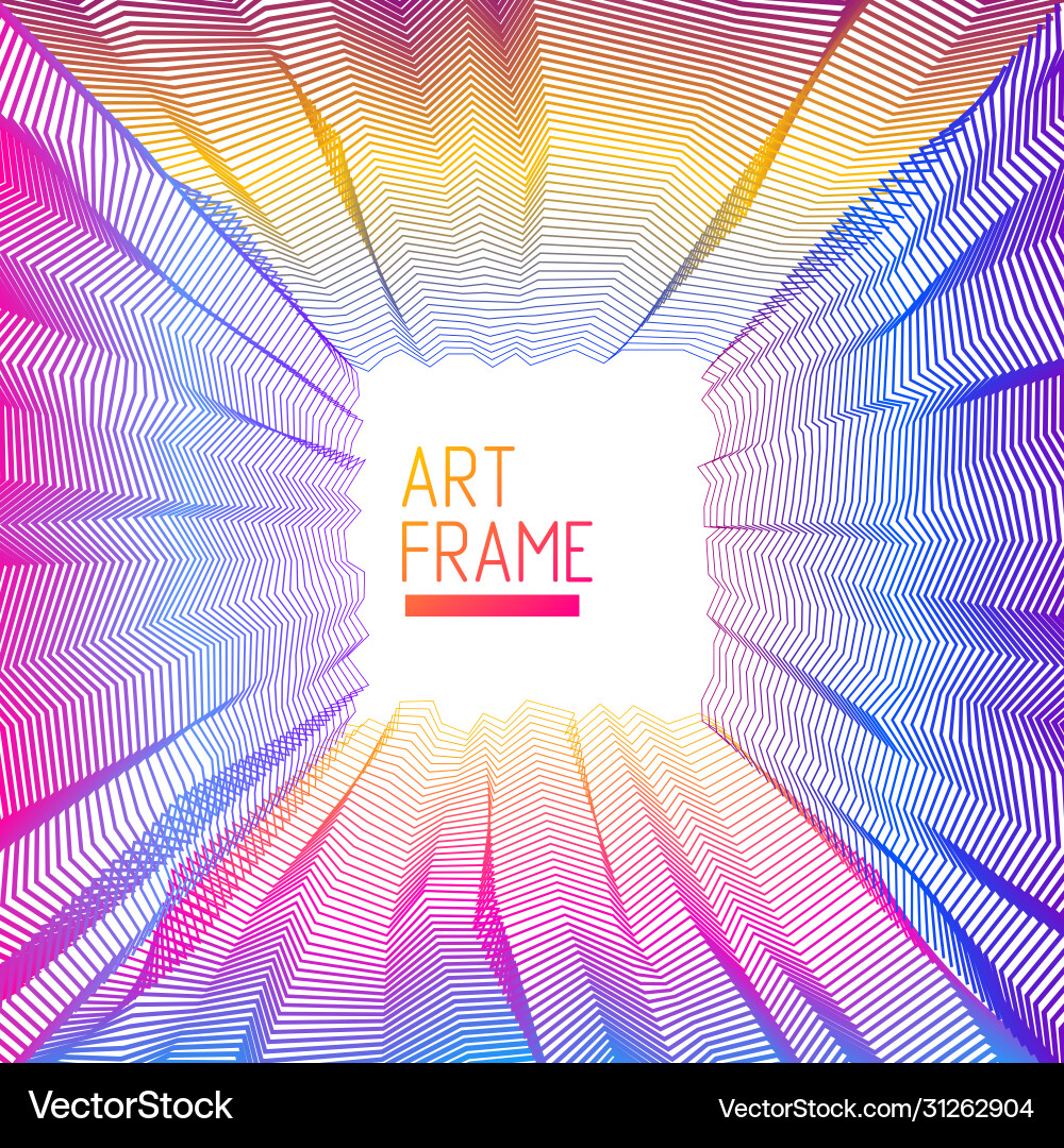 Surreal art for design line 3d dimensional Surreal art for design line 3d dimensional vector image