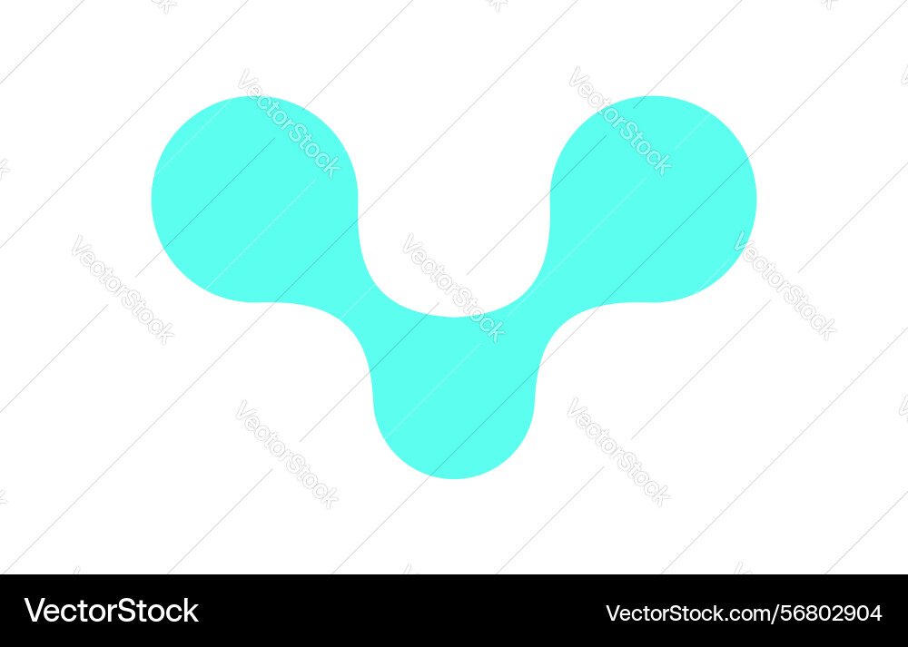 Y2k abstract metaball shape Y2k abstract metaball shape vector image