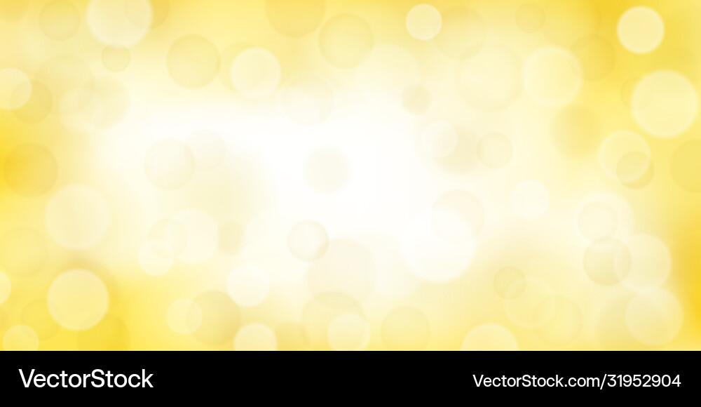 Yellow Bokeh Background vector image