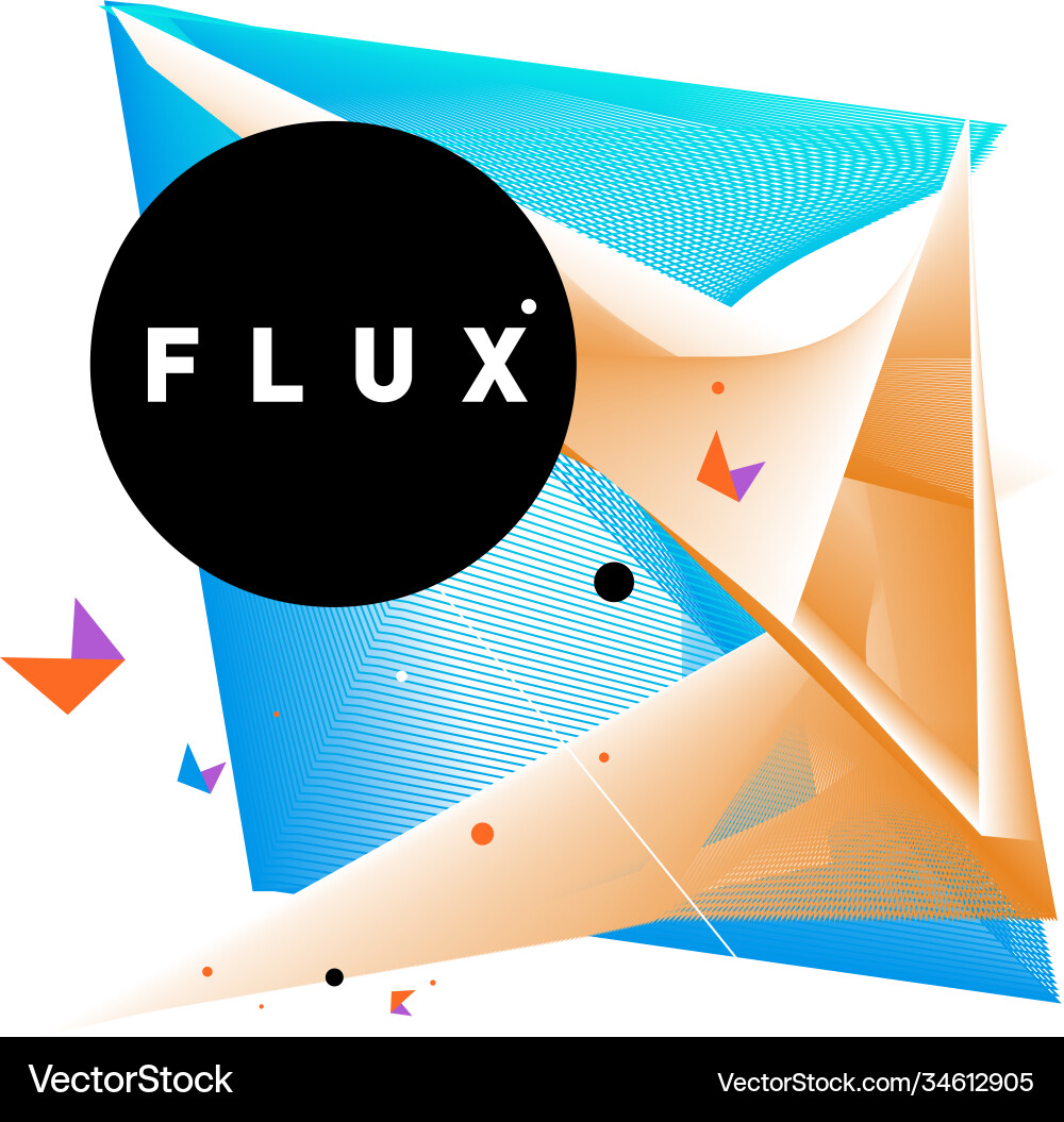 3d colorful wave background dynamic flux effect 3d colorful wave background dynamic flux effect Vector Image