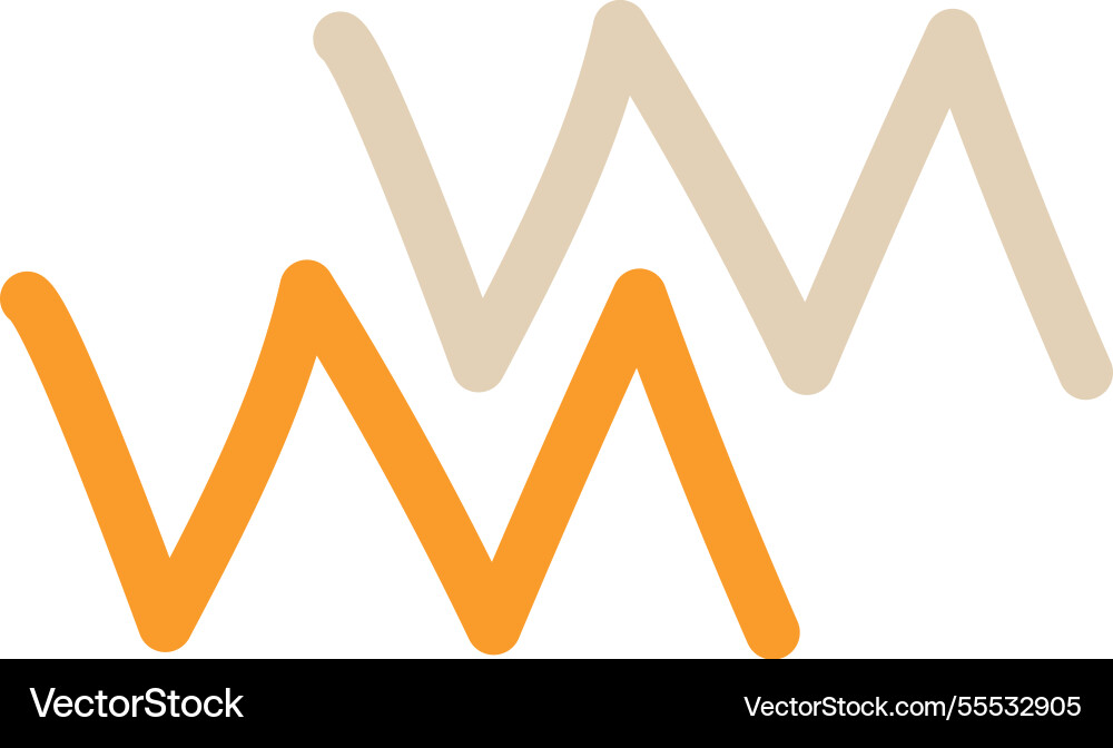 Abstract lines angular zigzag geometric design vector image