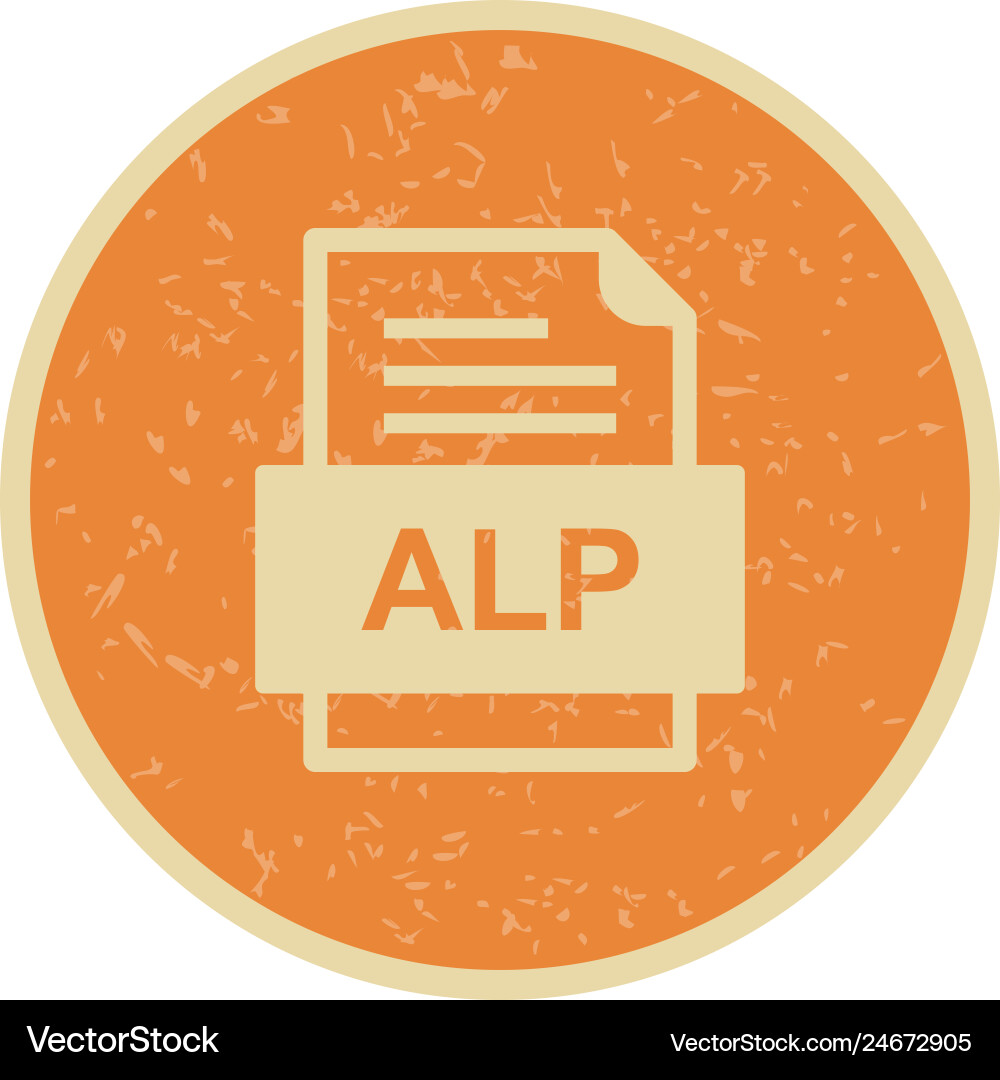 Alp file document icon Vector Image