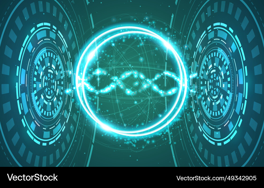Big genomic data visualization Big genomic data visualization vector image