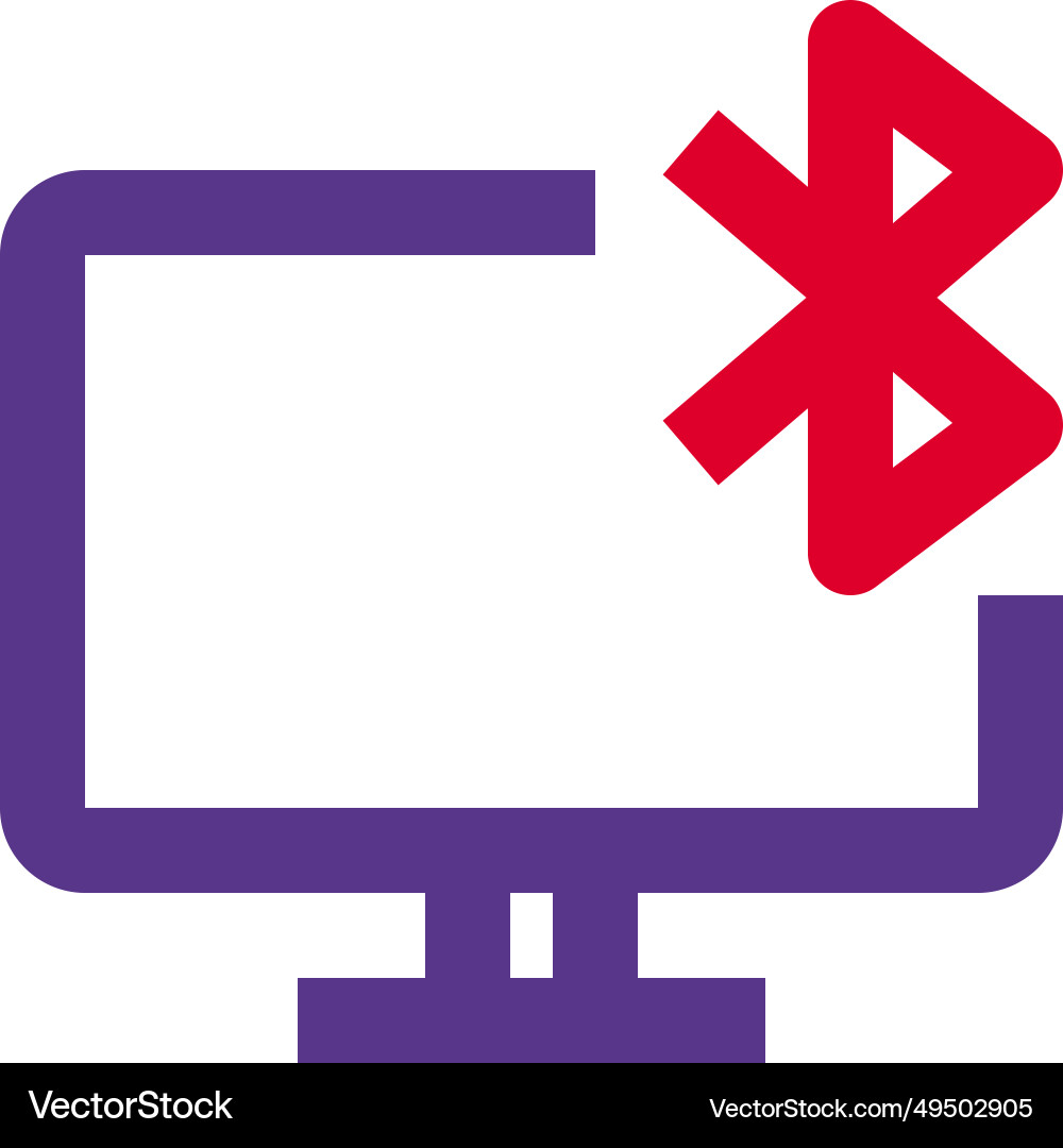 Bluetooth connectivity status displayed vector image