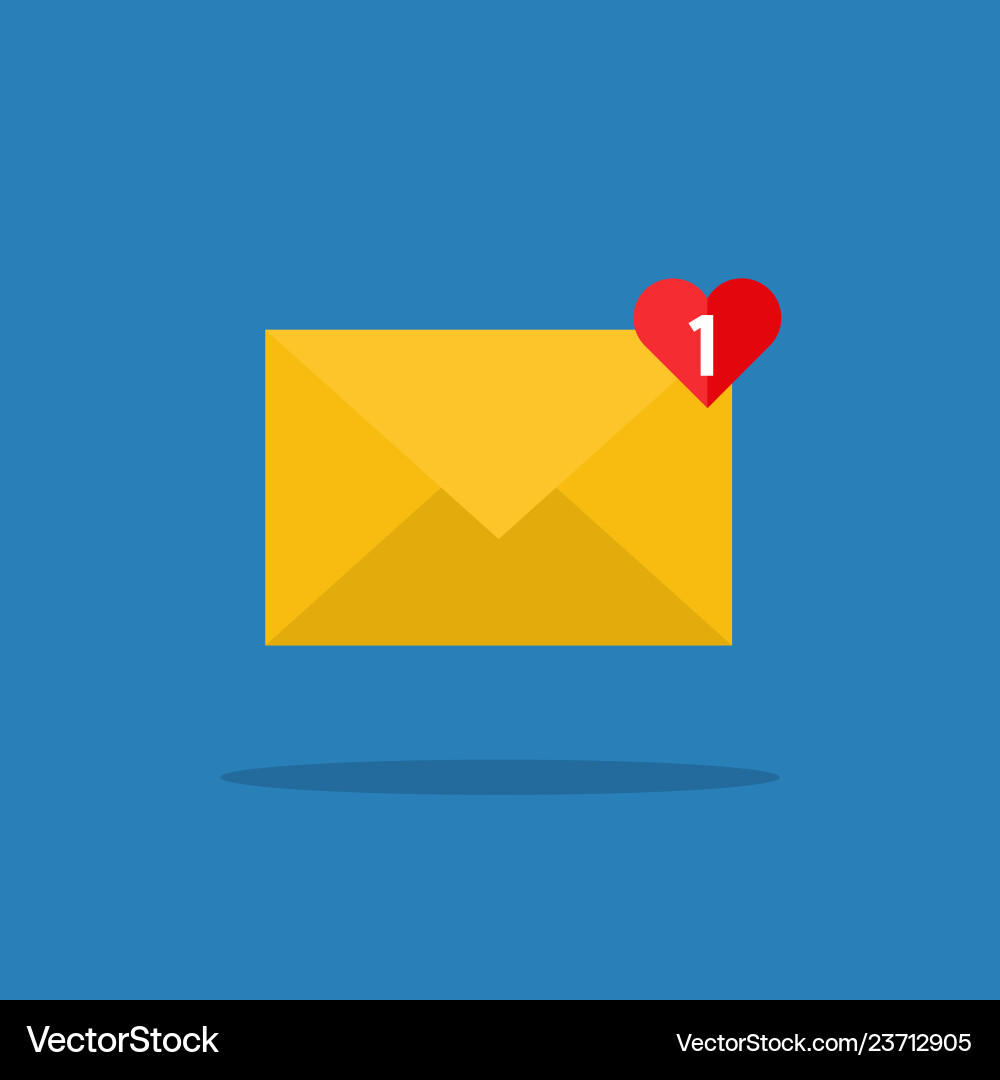 Concept of incoming email message Concept of incoming email message vector image