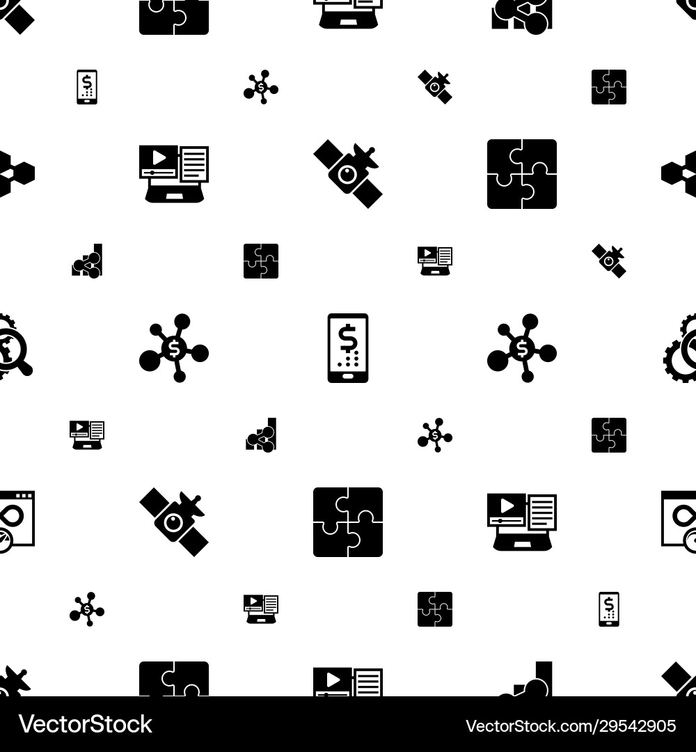 Connection icons pattern seamless included Connection icons pattern seamless included vector image