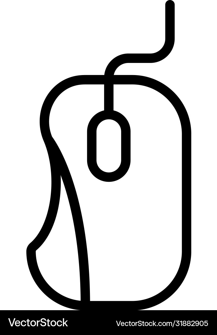 Cursor line icon Vector Image