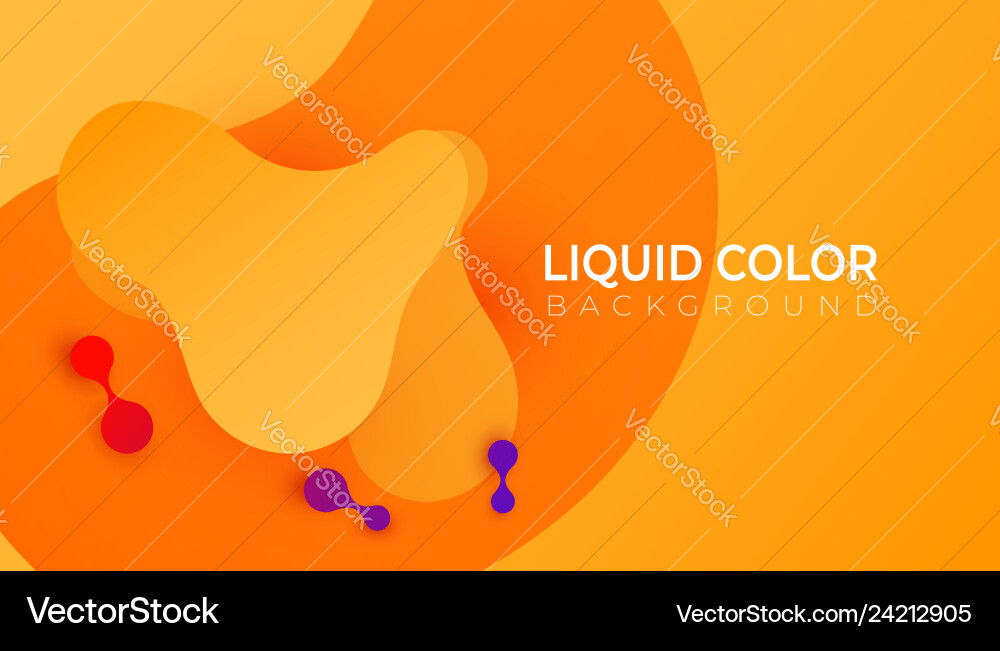 Fluid shapes composition eps10 Vector Image