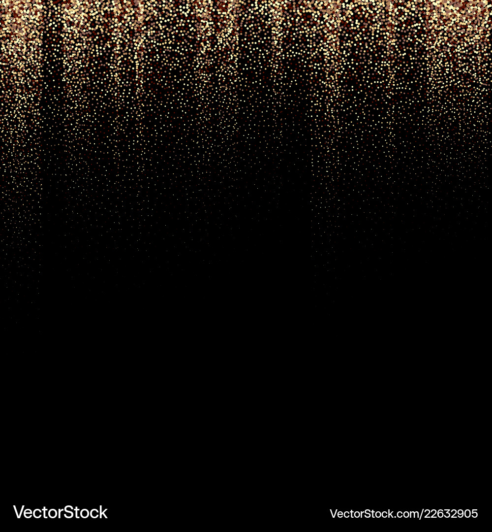 Gold Glitter Sparkle Background Vector Image