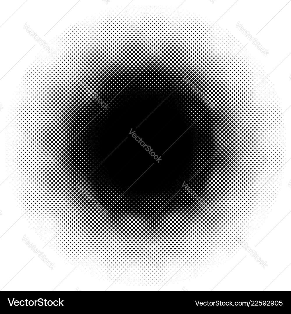 Halftone element circular pattern specks Halftone element circular pattern specks vector image