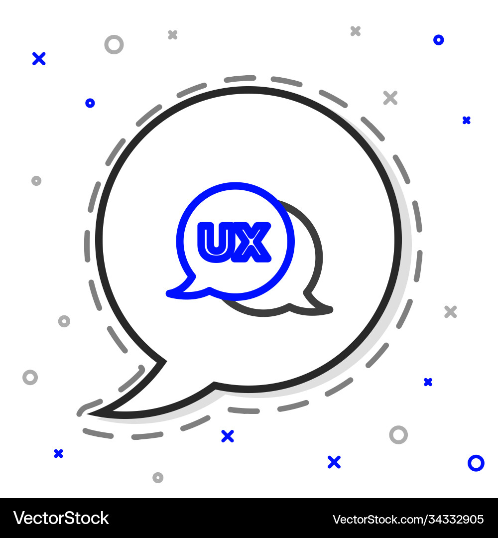 Line ui or ux design icon isolated on white Line ui or ux design icon isolated on white vector image