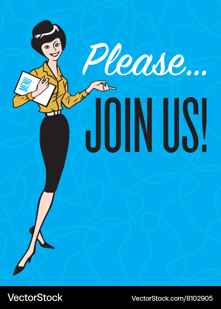 Please join us for. Please join us for