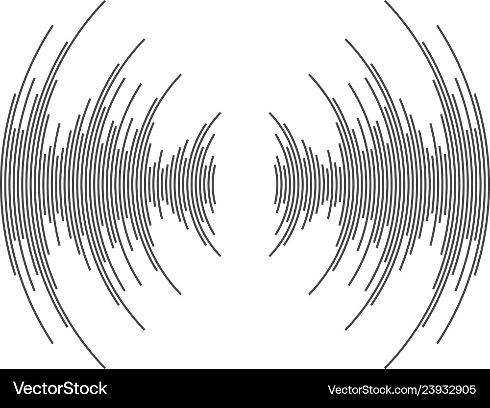 Sound Wave Patterns vector image