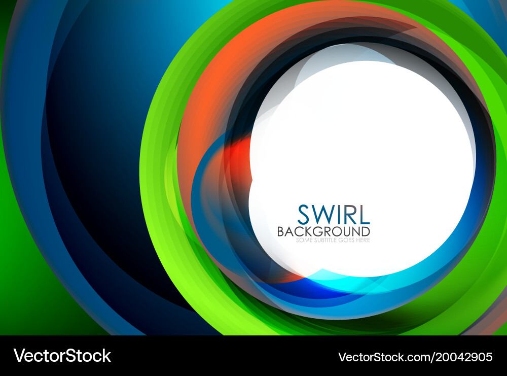 Spiral swirl flowing lines 3d effect abstract Vector Image