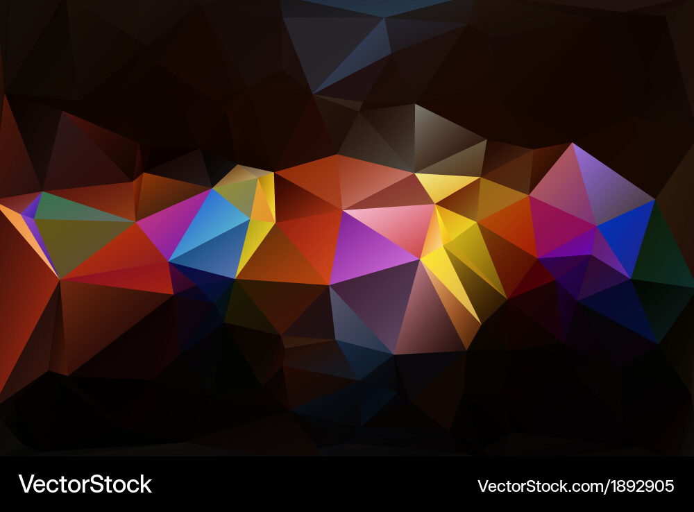 Triangle background vector image