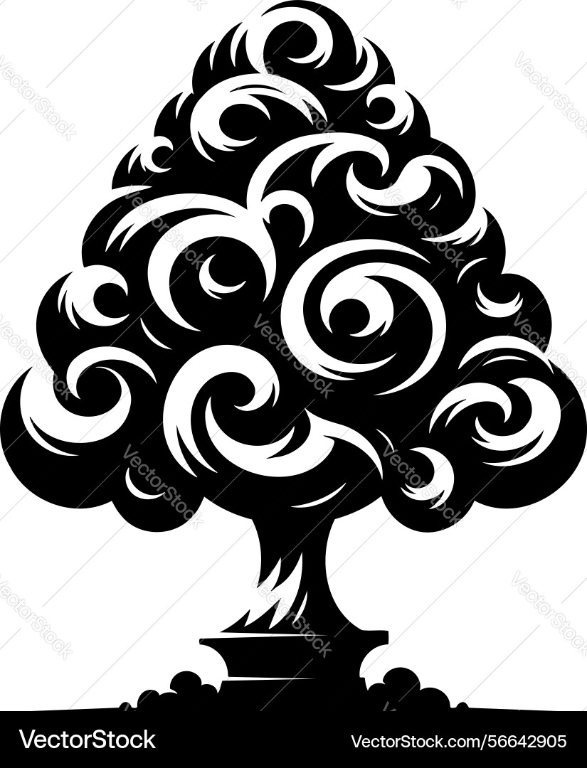 X-default minimal tree Vector Image