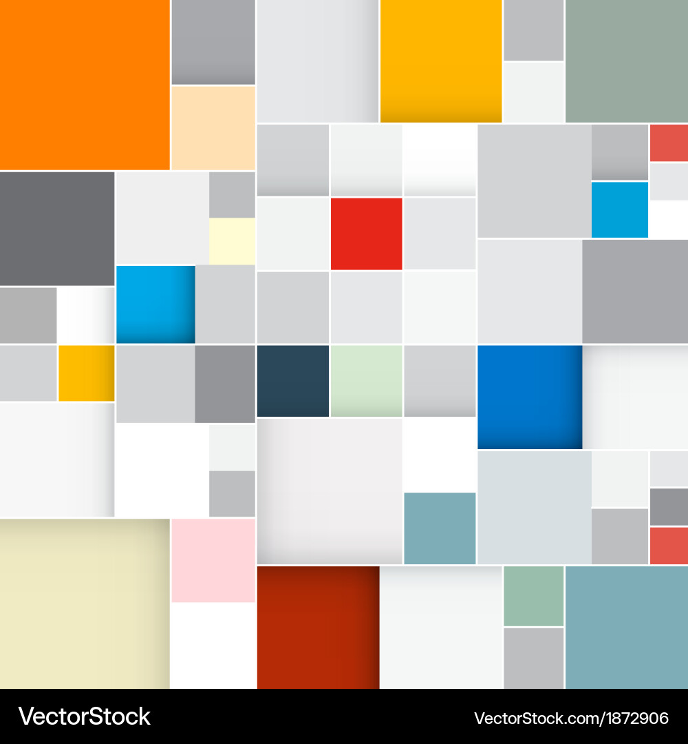 Abstract retro square background vector image