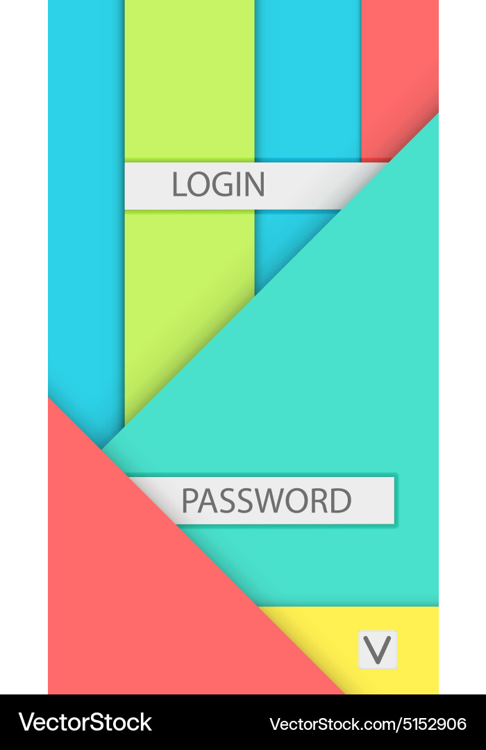 Background for access and login modern material Vector Image