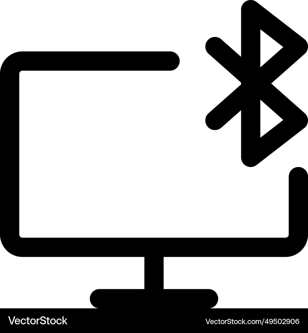 Bluetooth connectivity status displayed Vector Image