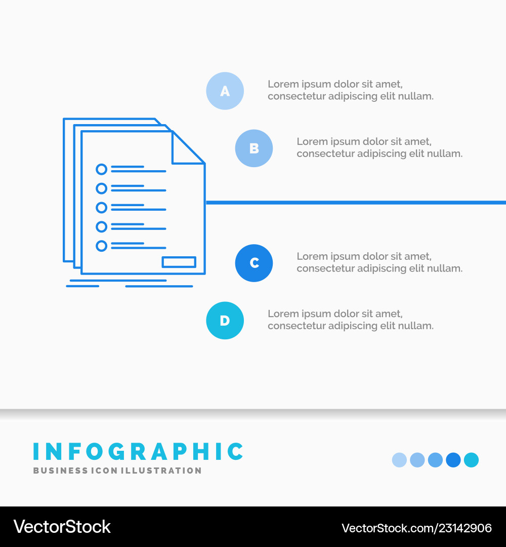 Check filing list listing registration Check filing list listing registration vector image