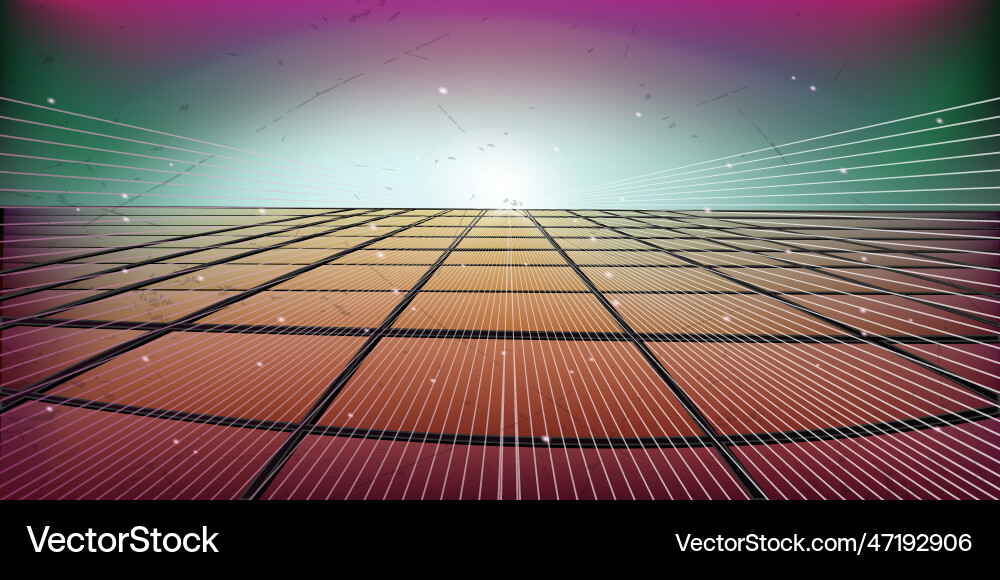 Colored background in retro style image Vector Image