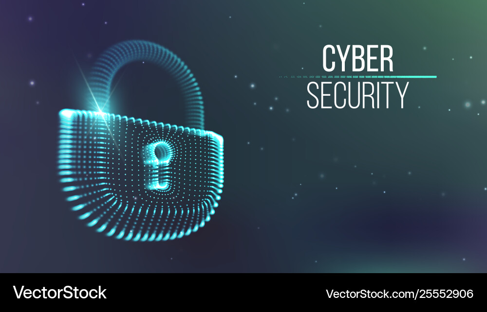 Cybersecurity Network Background vector image