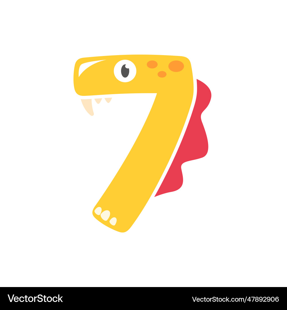 Dinosaur Nummer Design Geburtstagsparty für Kinder Dinosaur Nummer Design Geburtstagsparty für Kinder Vektorbild