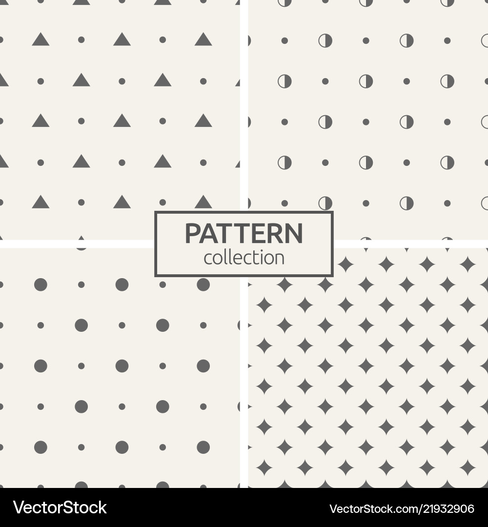 Geometric Pattern Set vector image