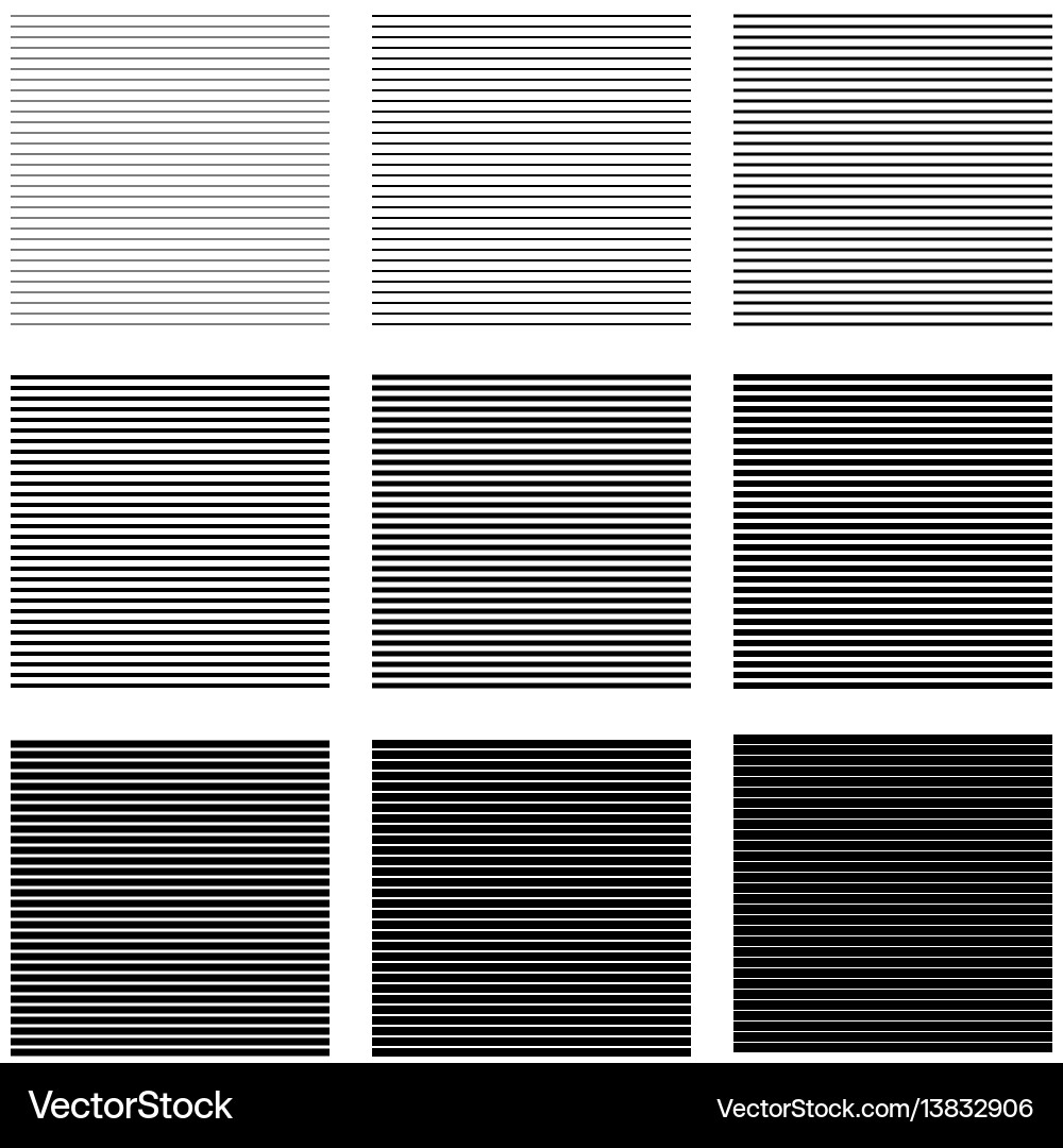 Horizontal Stripes and Lines Pattern vector image