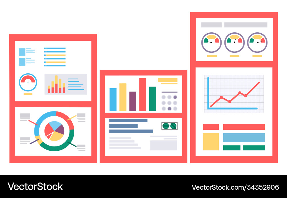 Presentation diagram scheme info report Presentation diagram scheme info report Vector Image